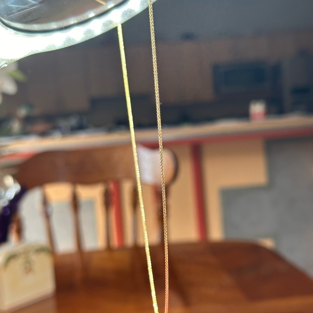 14 K Solid Yellow Gold Necklace Chain - Picture 6 of 10
